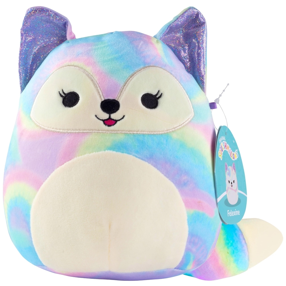 Squishmallows Rainbow Felexine Fox 8"